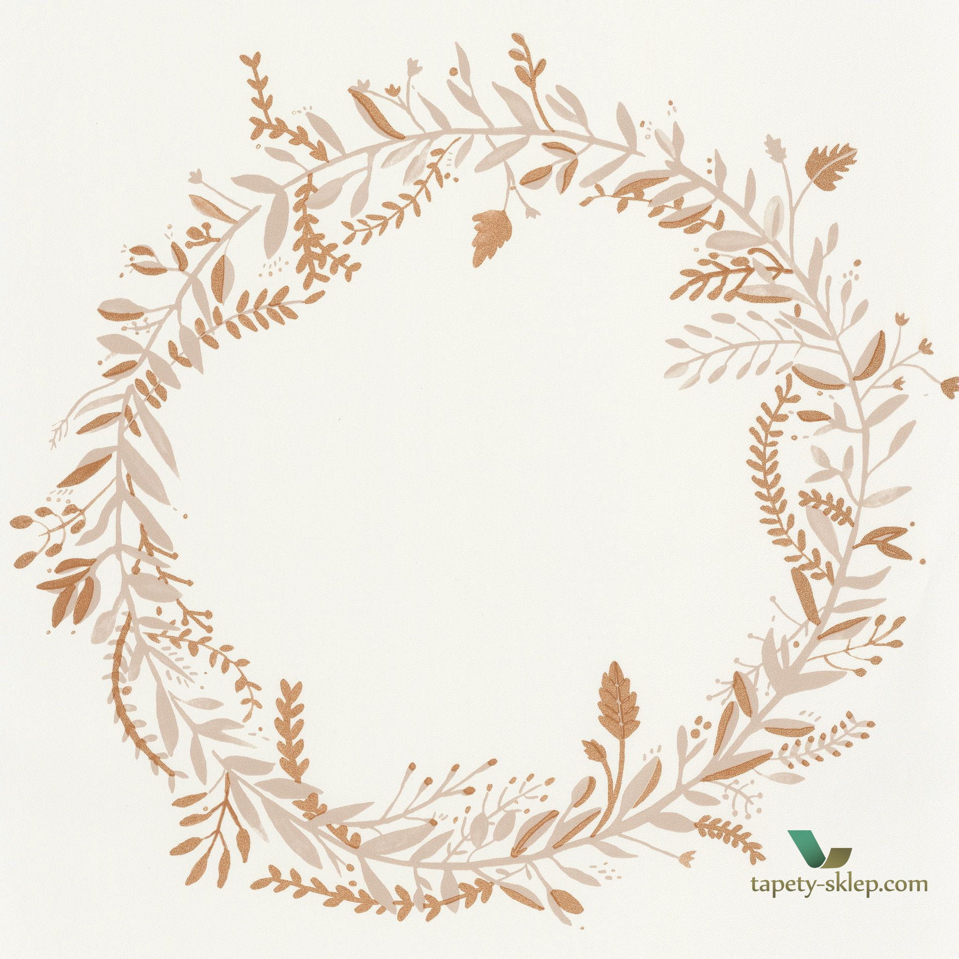 Tapeta roślinna wianek Caselio GNL101681020 Harmony Green Life