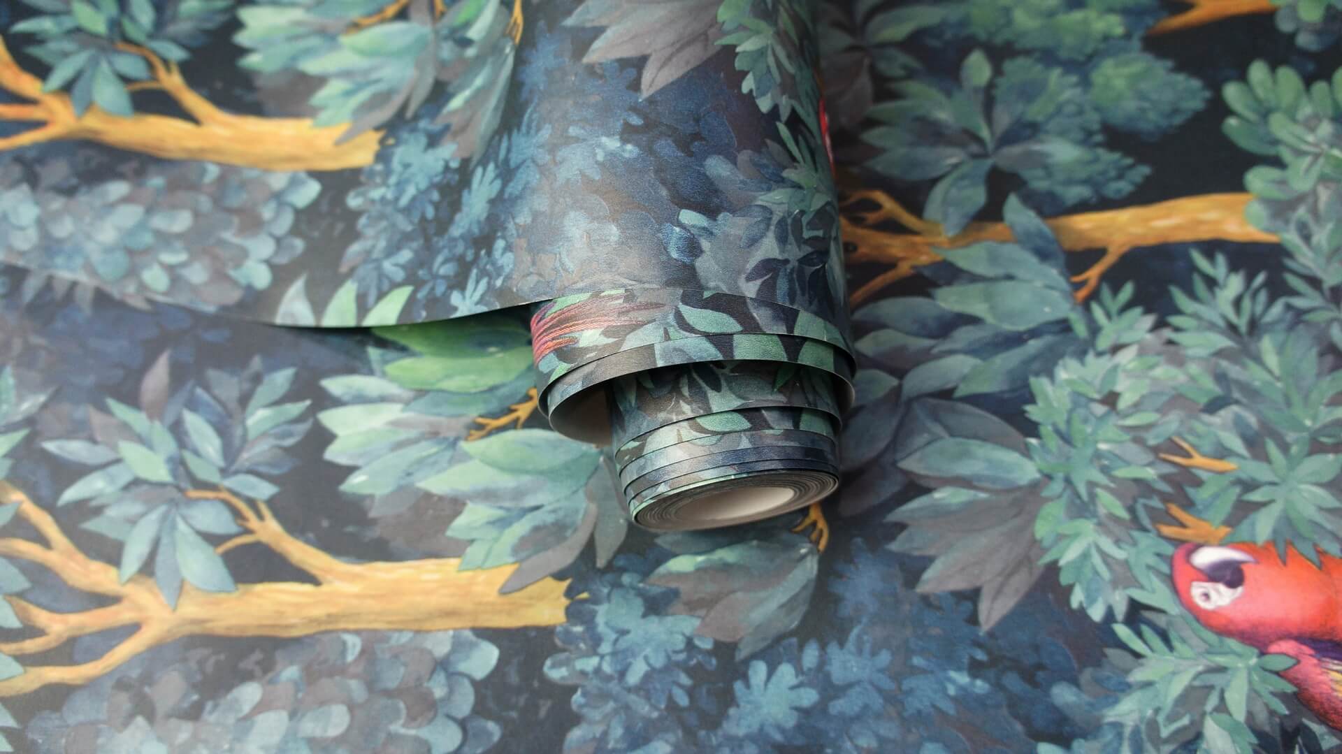 Tapeta egzotyczne ptaki i drzewa Holden 91251 Botanist Amazonia