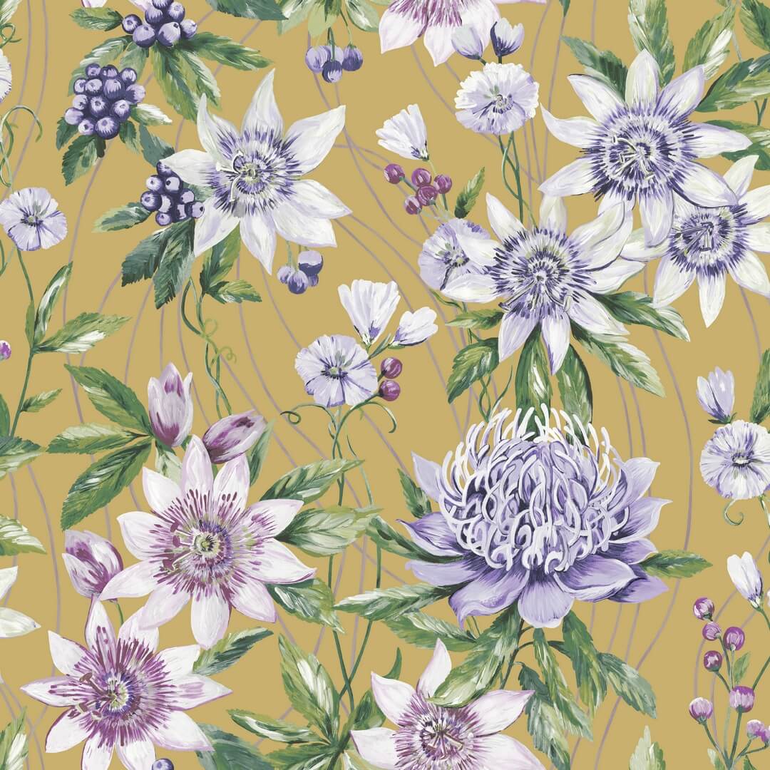 Tapeta kwiaty Holden 91321 Passiflora Amazonia