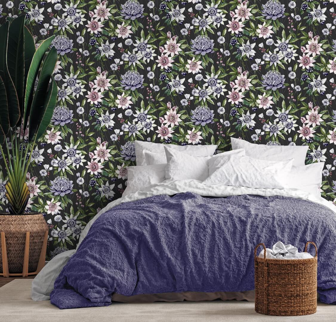 Tapeta kwiaty Holden 91324 Passiflora Amazonia