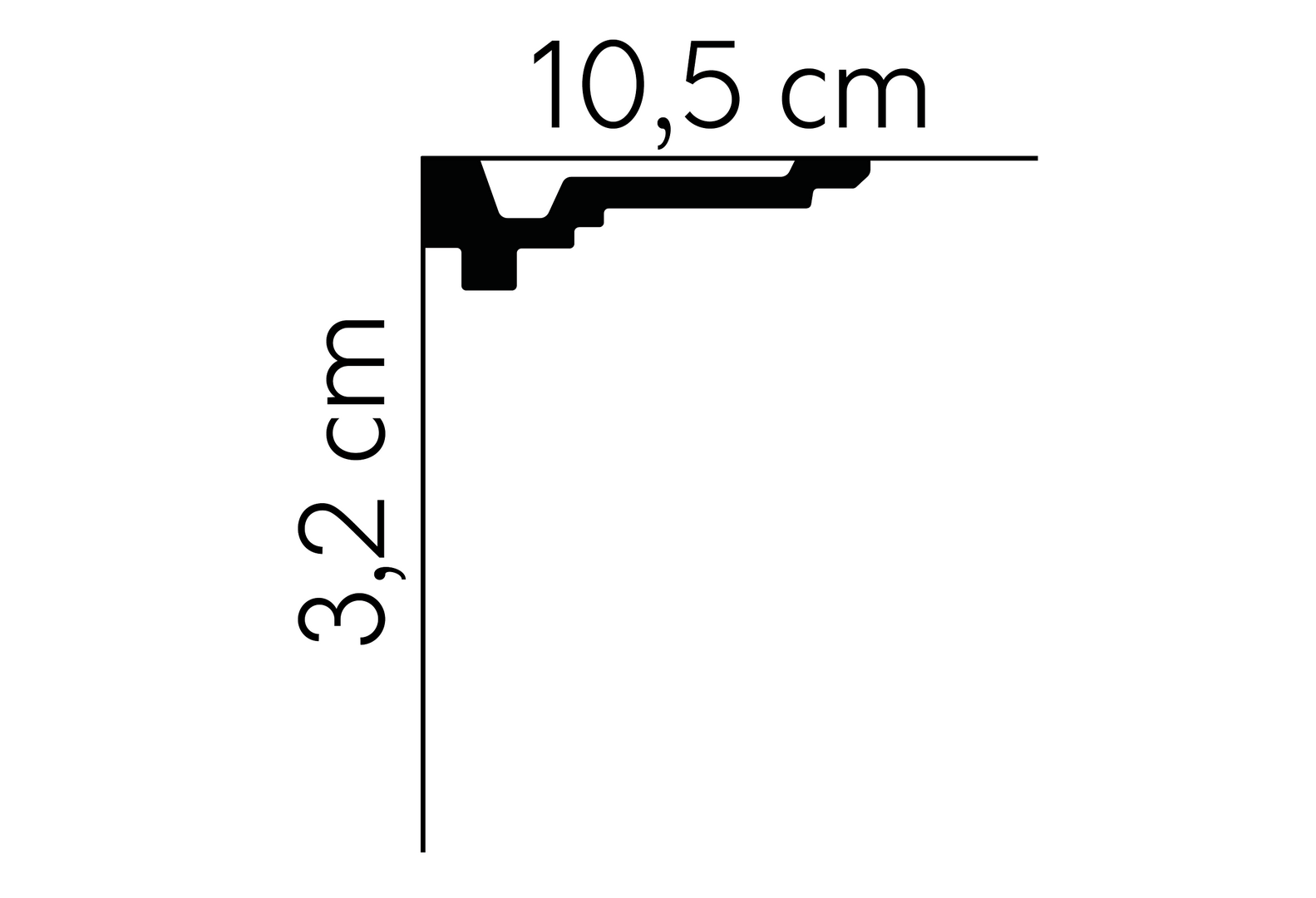 Listwa sufitowa MDB162 Mardom Decor wys. 10,5cm