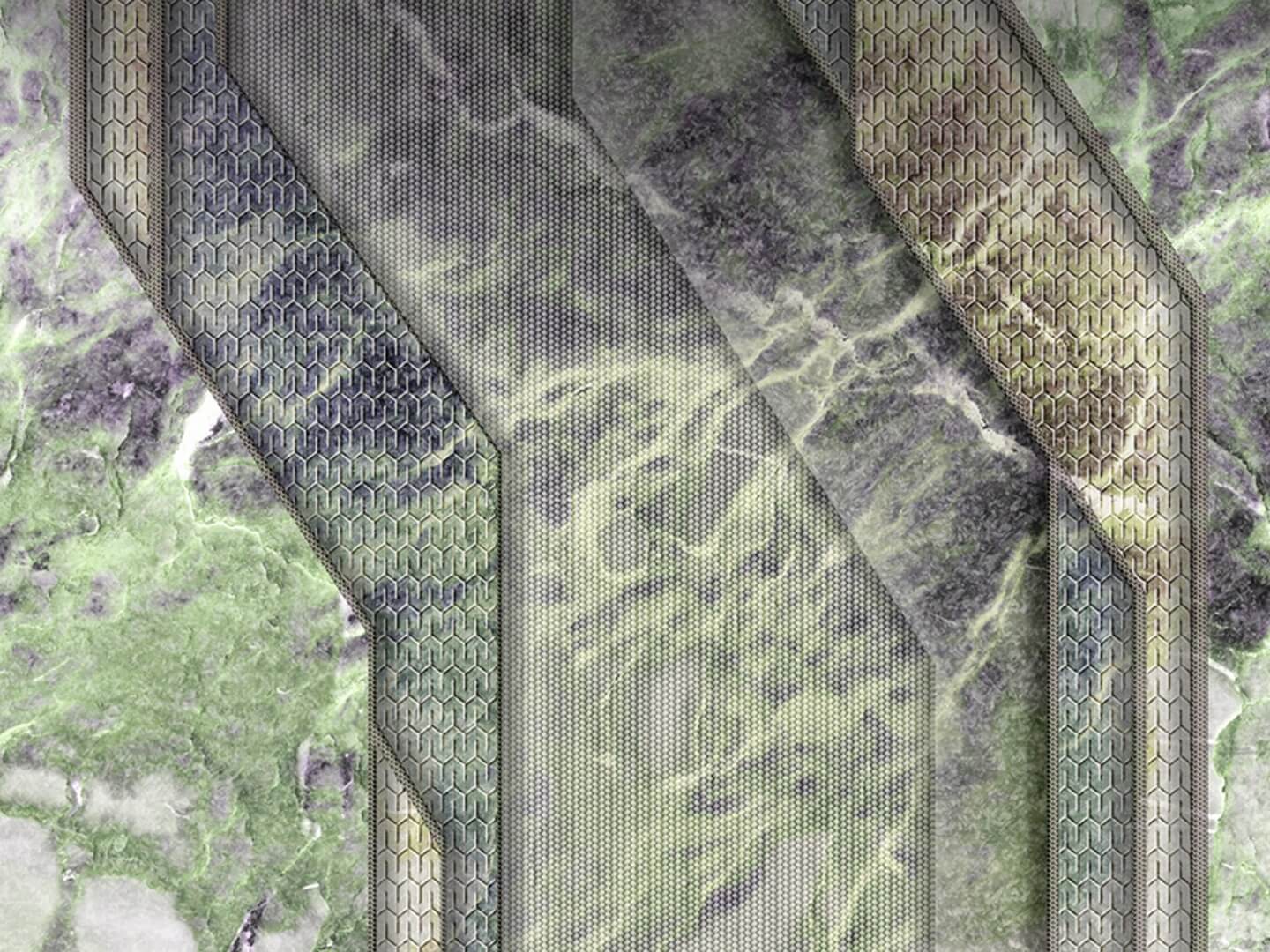 Mural geometria i marmur Zambaiti Parati Z90059 Automobili Lamborghini 2