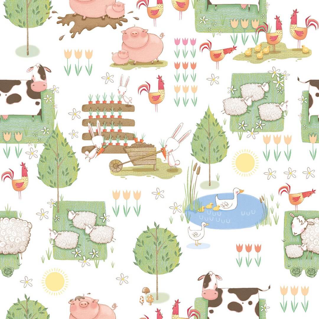 Tapeta farma Galerie G78377 Tiny Tots 2