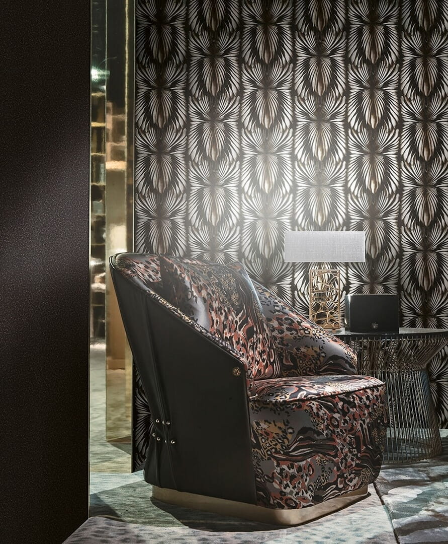 Tapeta ekskluzywna na srebrnej folii Roberto Cavalli RC19002 Home NO. 8 - szer. 106cm