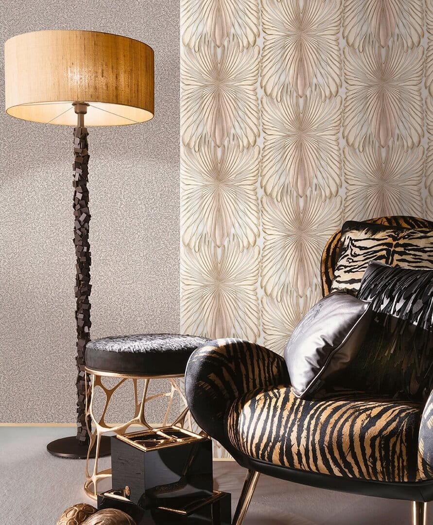 Tapeta ekskluzywna na srebrnej folii Roberto Cavalli RC19002 Home NO. 8 - szer. 106cm