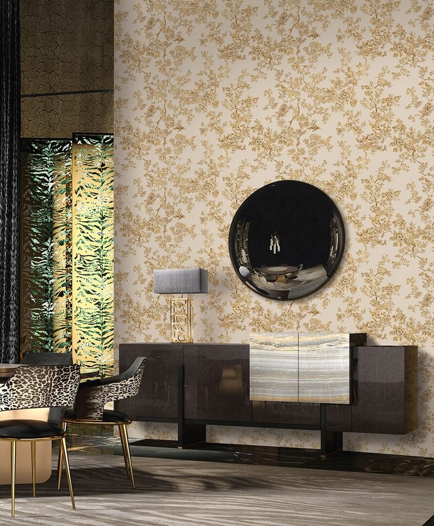 Tapeta roślinne pnącza Roberto Cavalli RC19050 Home NO. 8 - szer. 106cm