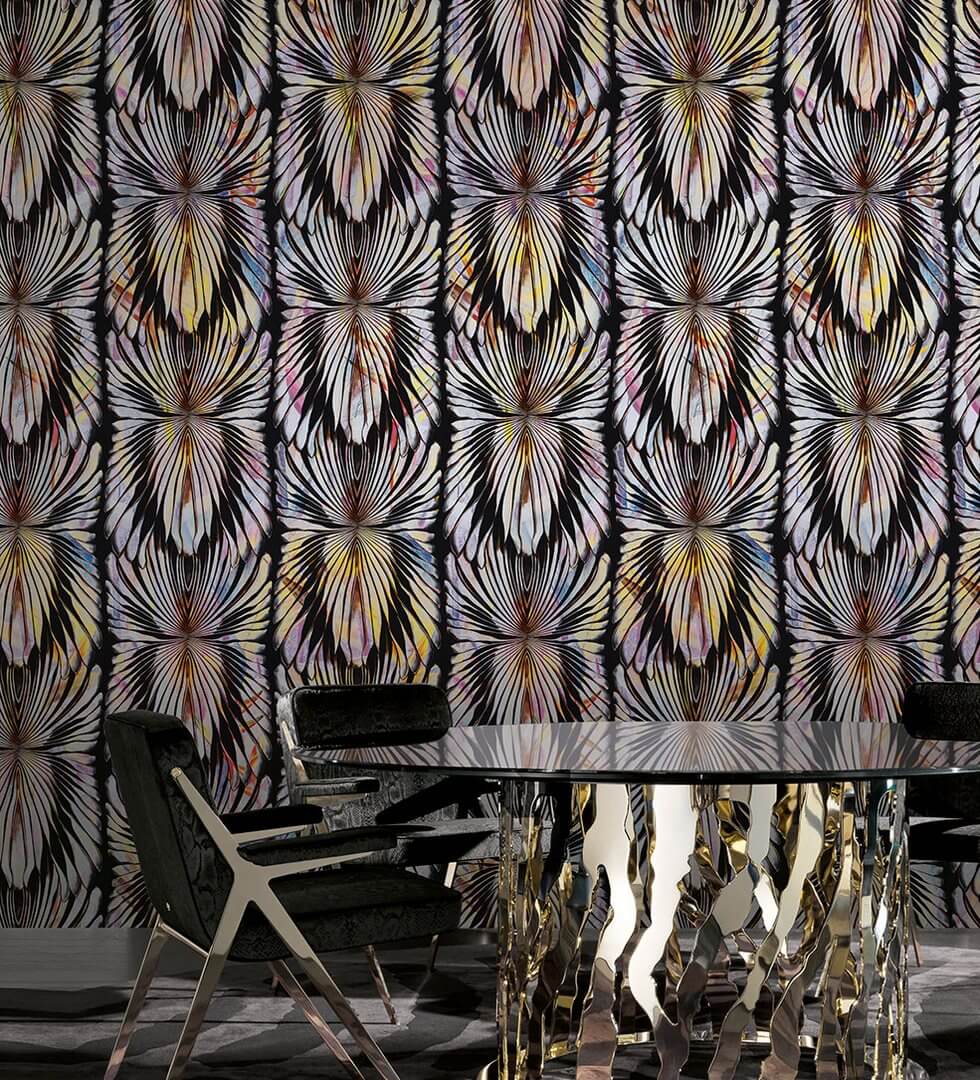 Mural ekskluzywny na srebrnej folii Roberto Cavalli RC19121 Home NO. 8