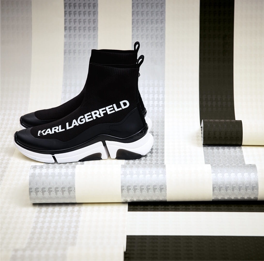 Tapeta w pasy 37849-4 Karl Lagerfeld