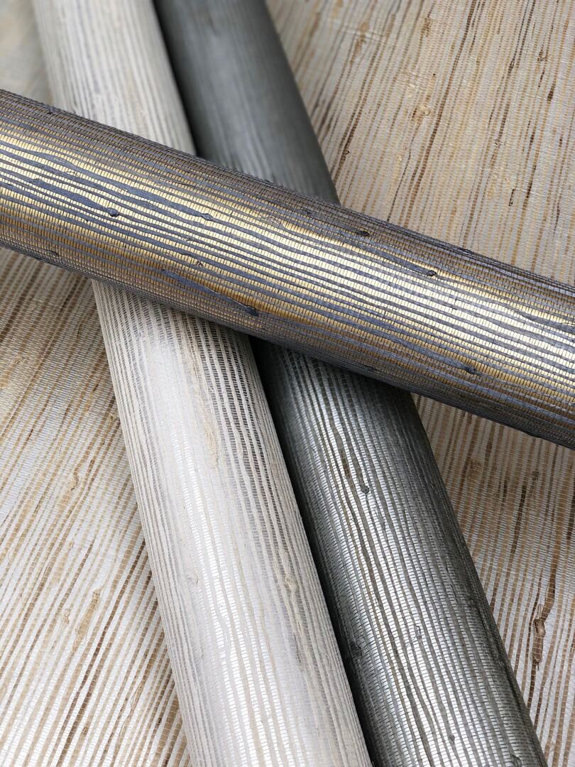 Tapeta naturalna metaliczna York Wallcoverings CO2090 Metallic Jute Candice Olson Modern Nature 2