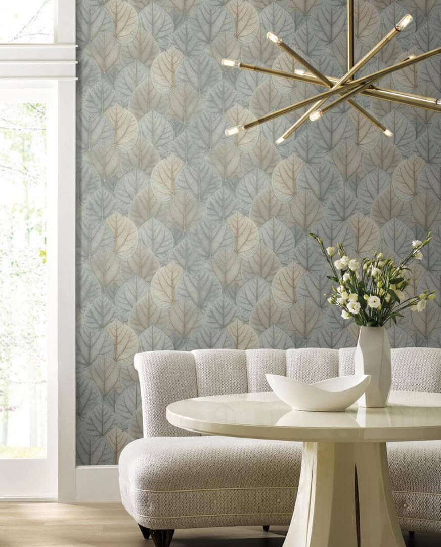 Tapeta liście York Wallcoverings OS4244 Leaf Concerto Candice Olson Modern Nature 2
