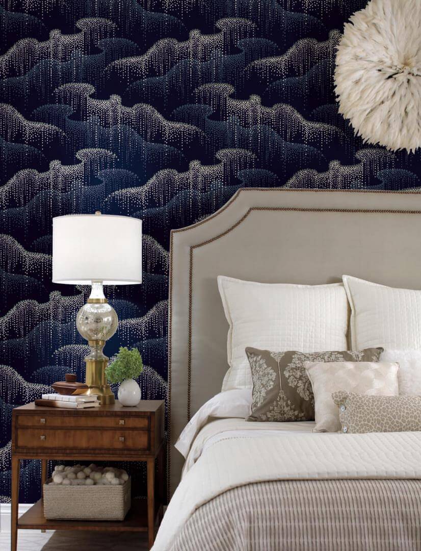 Tapeta kropeczki York Wallcoverings OS4264 Moonlight Pearls Candice Olson Modern Nature 2