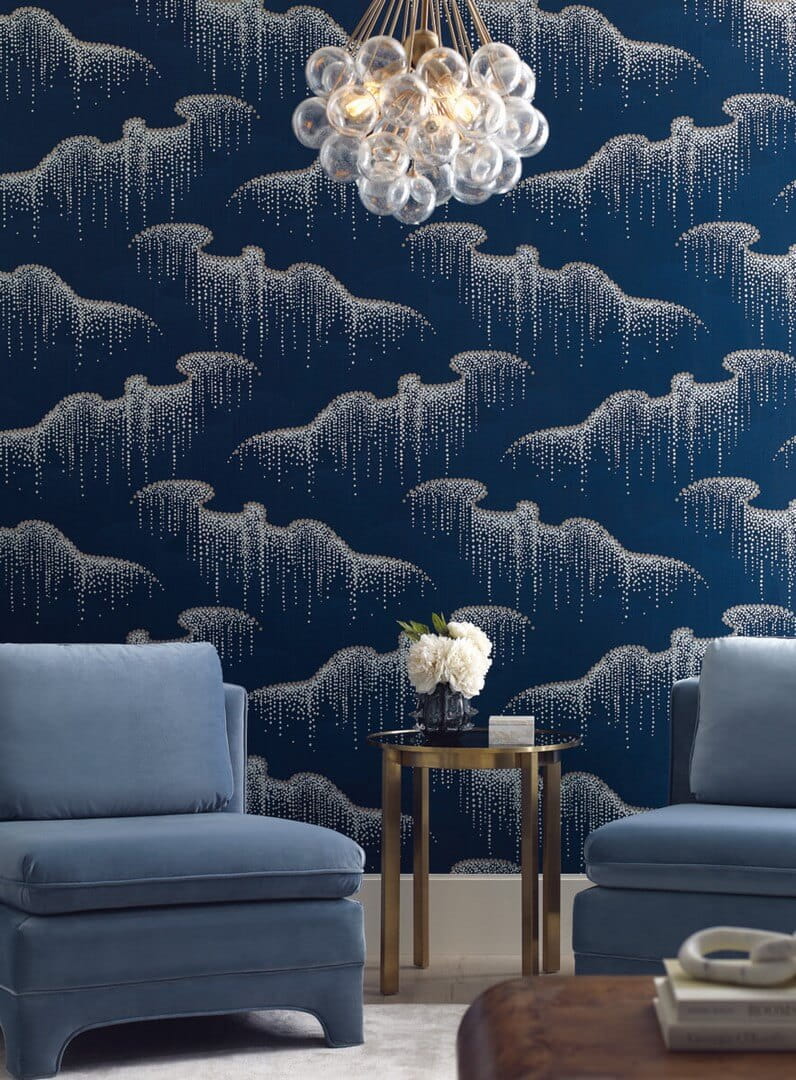 Tapeta kropeczki York Wallcoverings OS4264 Moonlight Pearls Candice Olson Modern Nature 2