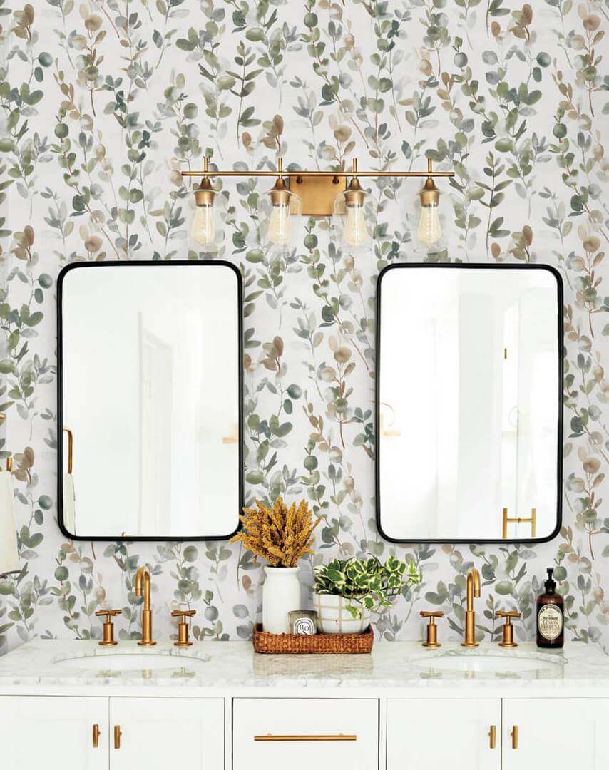 Tapeta roślinna York Wallcoverings OS4311 Joyfull Eucalyptus Candice Olson Modern Nature 2