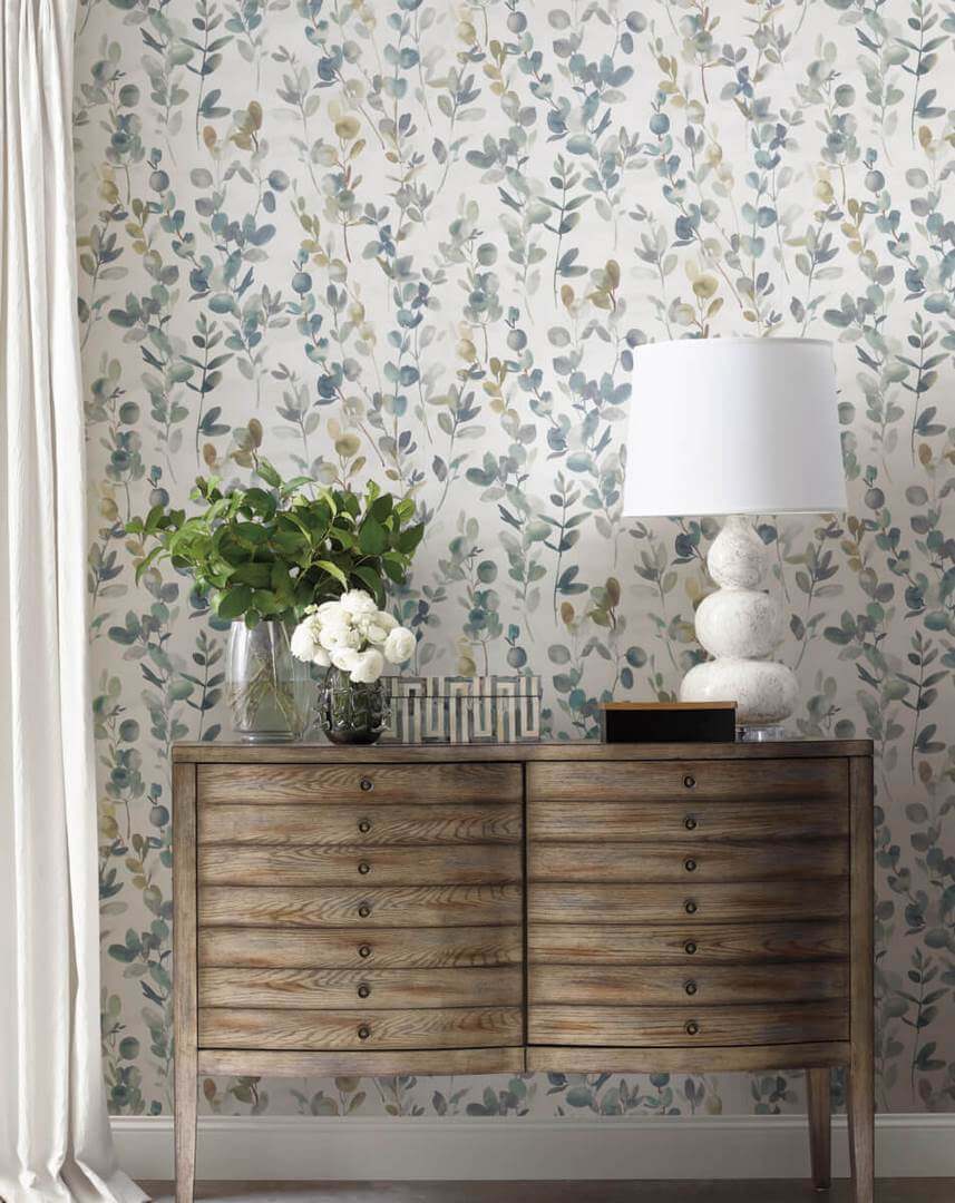 Tapeta roślinna York Wallcoverings OS4313 Joyfull Eucalyptus Candice Olson Modern Nature 2