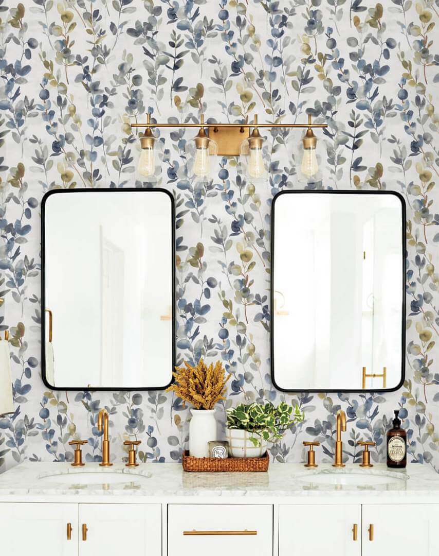 Tapeta roślinna York Wallcoverings OS4314 Joyfull Eucalyptus Candice Olson Modern Nature 2