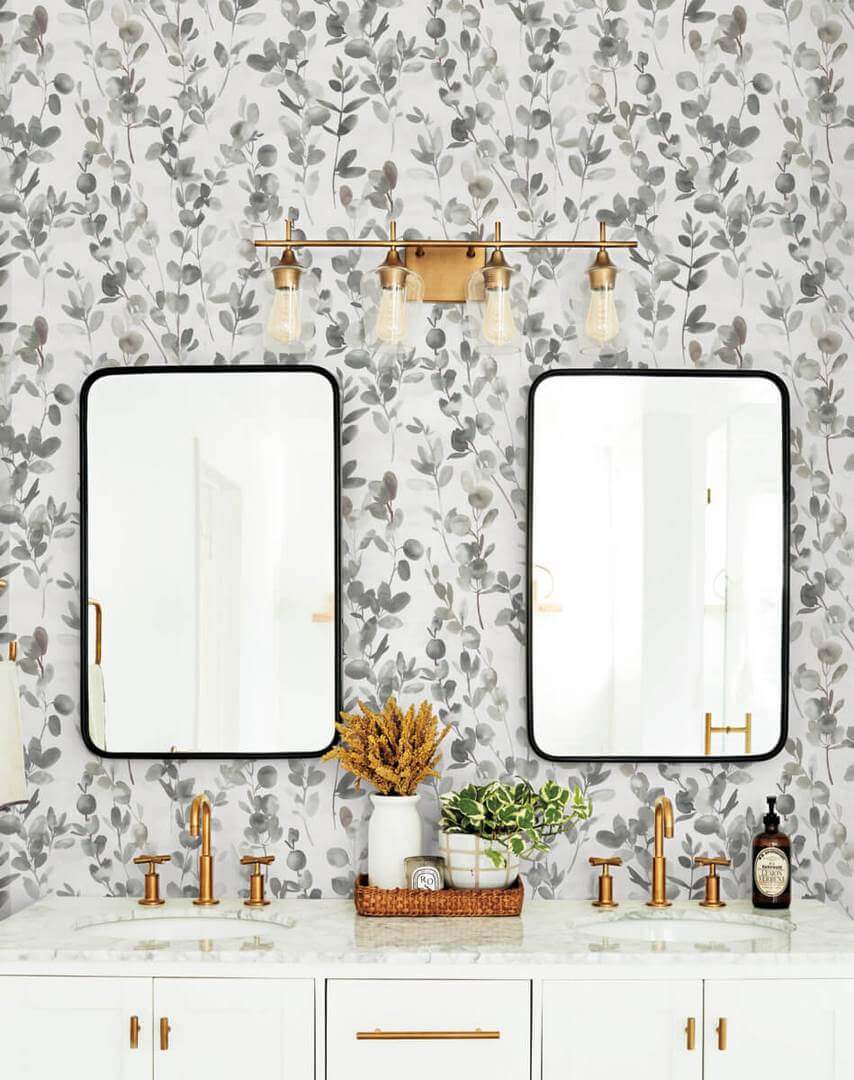 Tapeta roślinna York Wallcoverings OS4315 Joyfull Eucalyptus Candice Olson Modern Nature 2