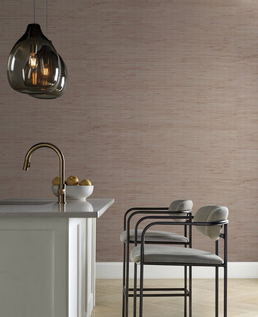 Tapeta naturalna metaliczna York Wallcoverings OS4323 Metallic Jute Candice Olson Modern Nature 2
