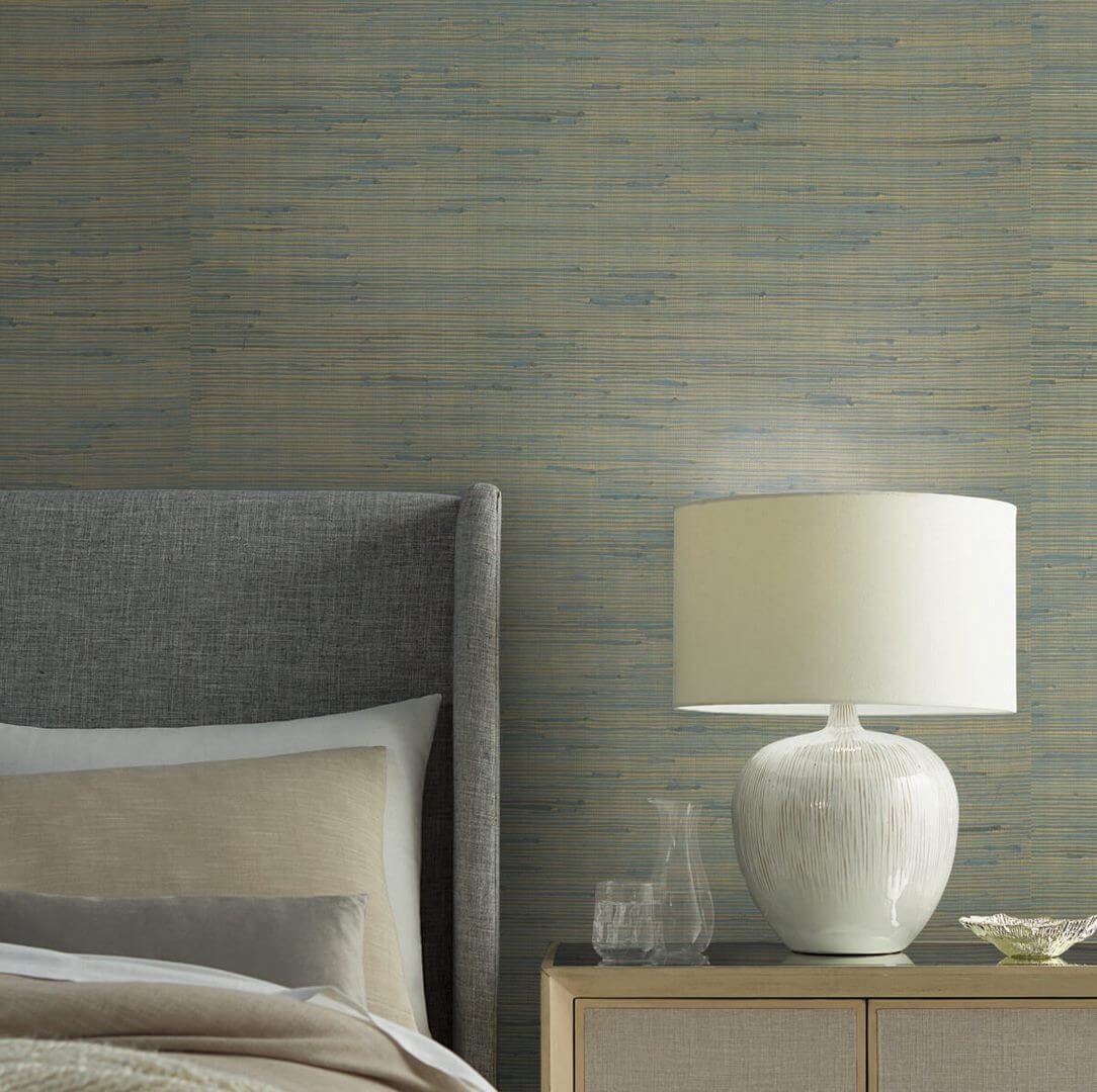 Tapeta naturalna metaliczna York Wallcoverings OS4326 Metallic Jute Candice Olson Modern Nature 2