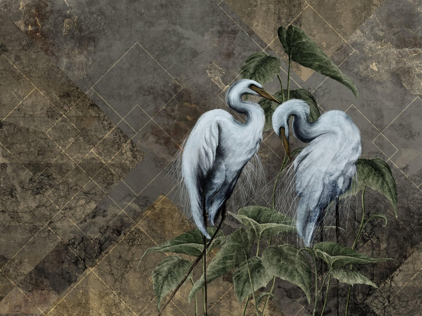 Fototapeta żurawie Wallcraft Ardea 330312101