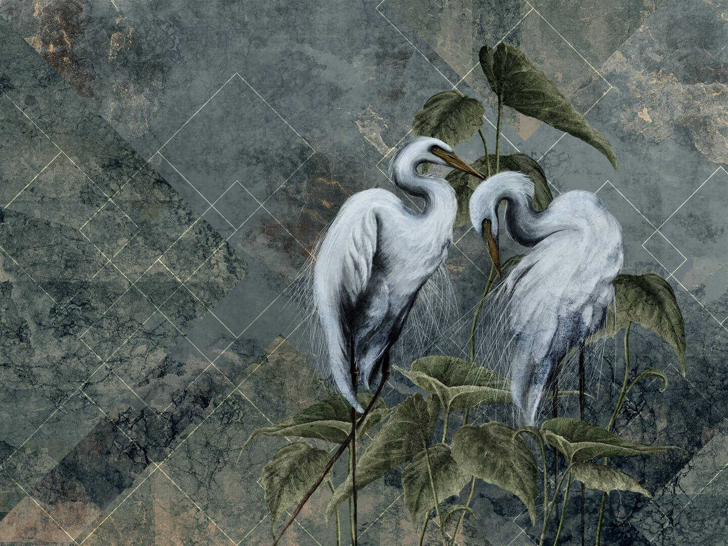 Fototapeta żurawie Wallcraft Ardea 330332101