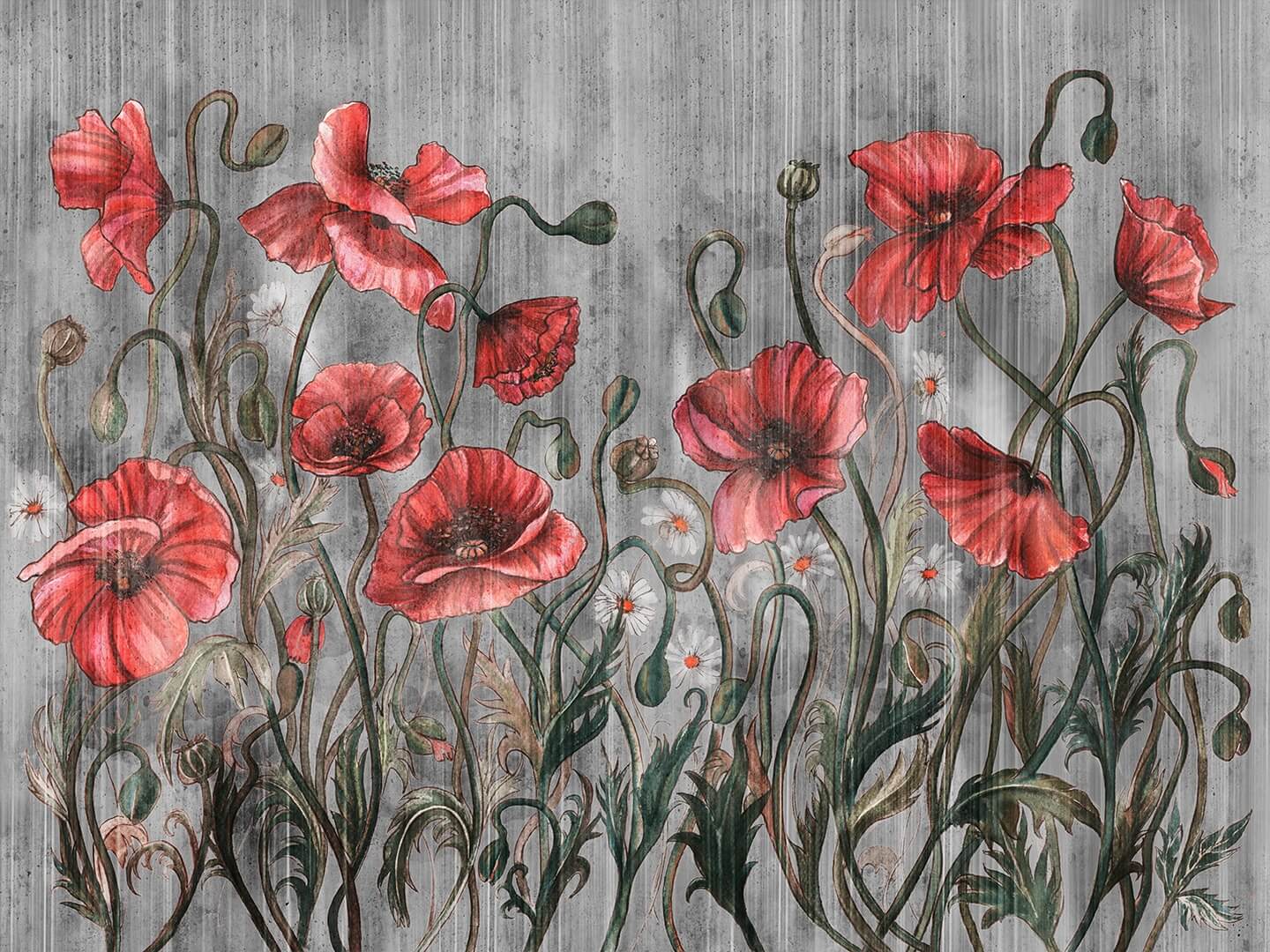 Fototapeta kwiaty maki Wallcraft Rosella 470322102