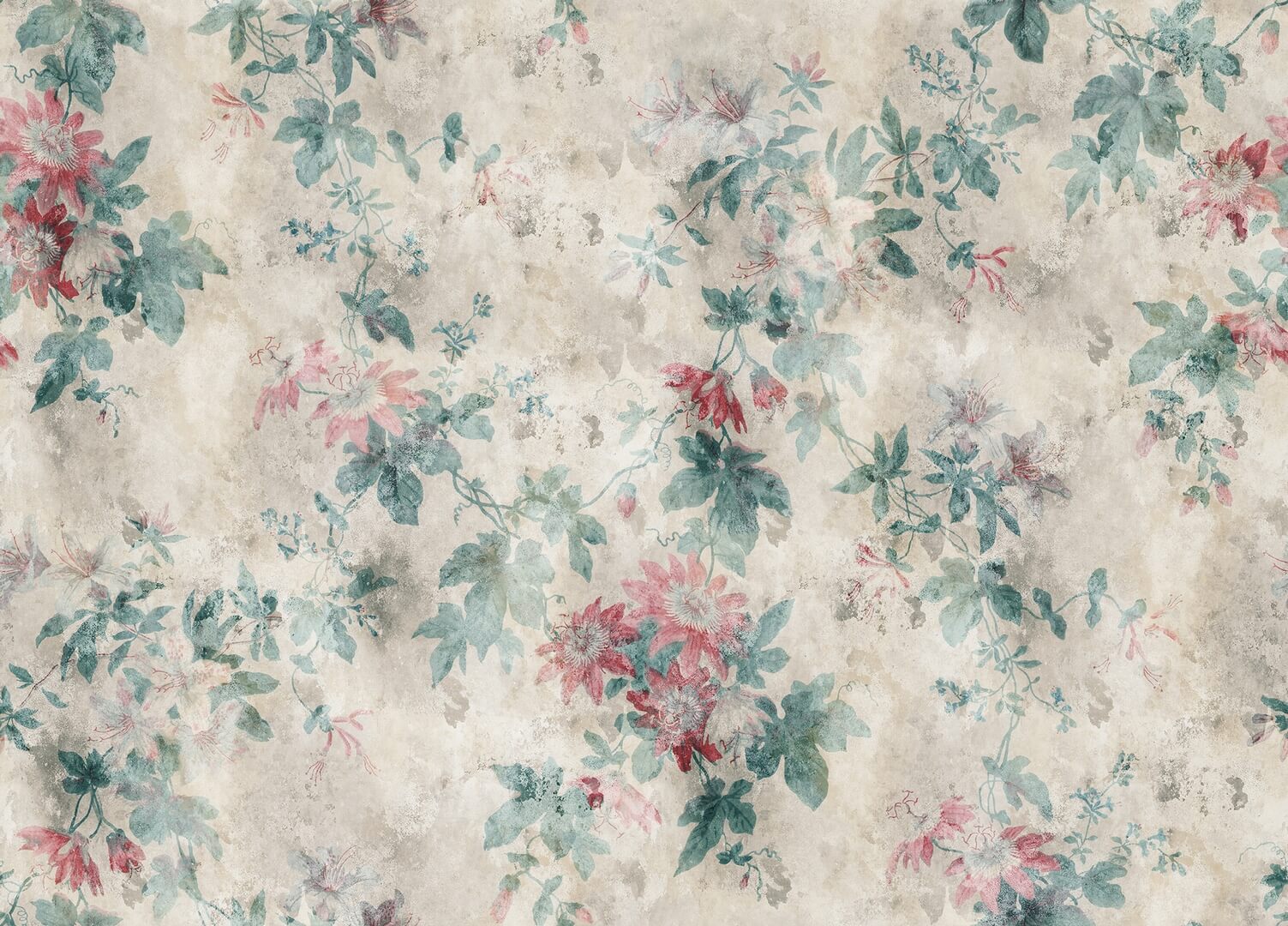Fototapeta roślinna Sandberg 623-06 Faded Passion Beige Jordnara