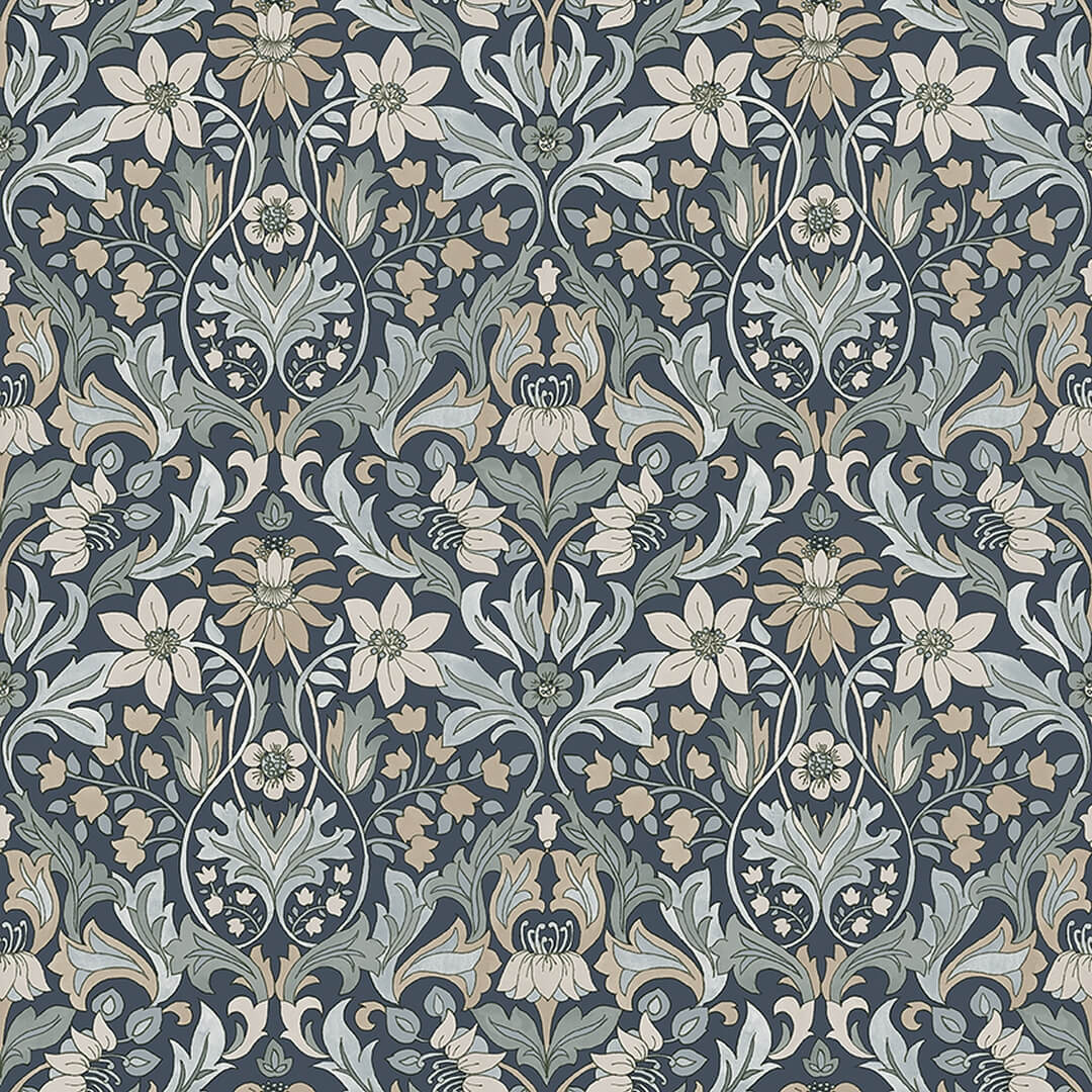 Tapeta kwiatowy ornament Boras Tapeter Blomsterfrojd 3292 Timeless Traditions