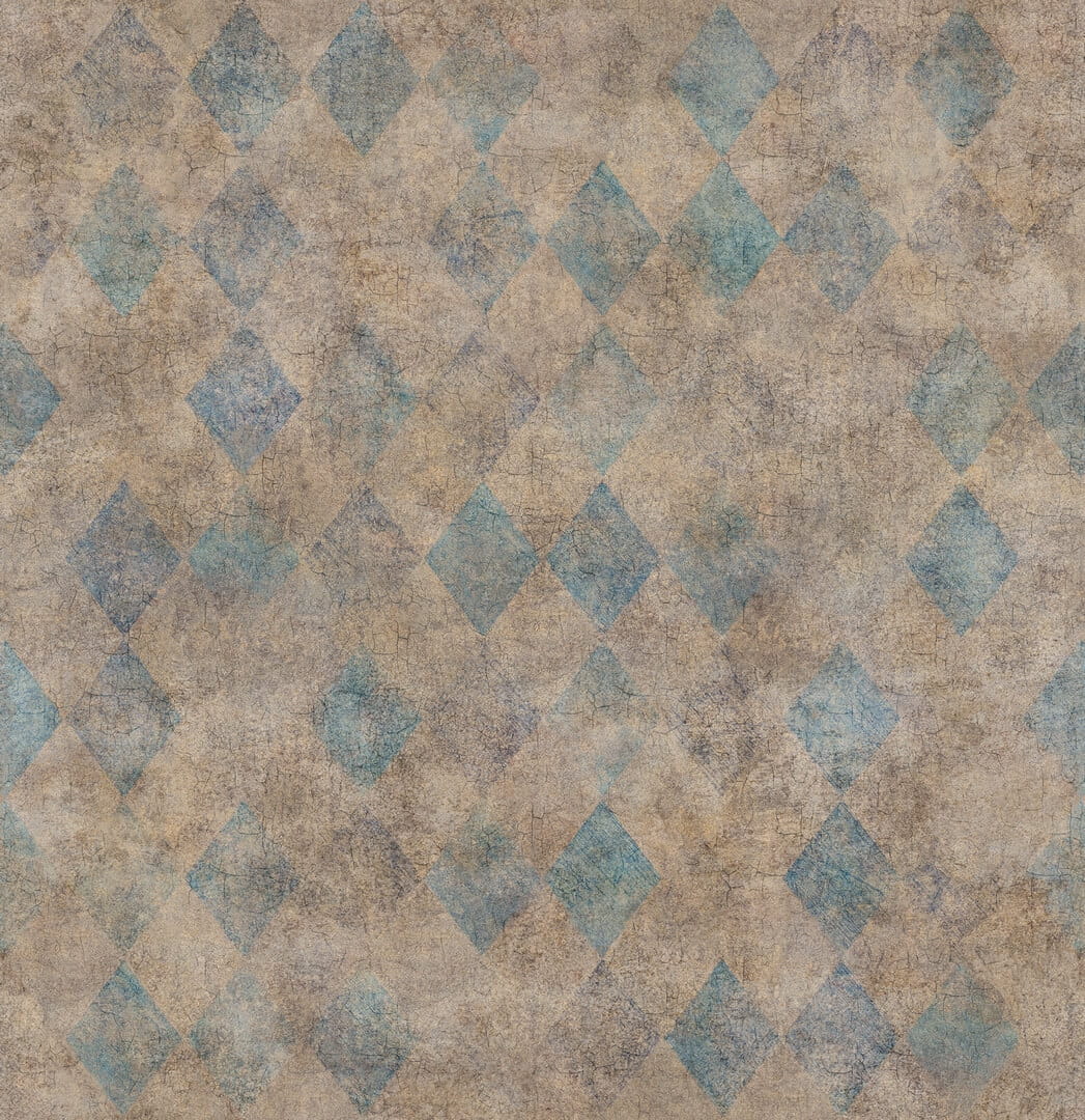 Tapeta romby Rebel Walls R18518 Small Painted Diamonds Turquoise Pops