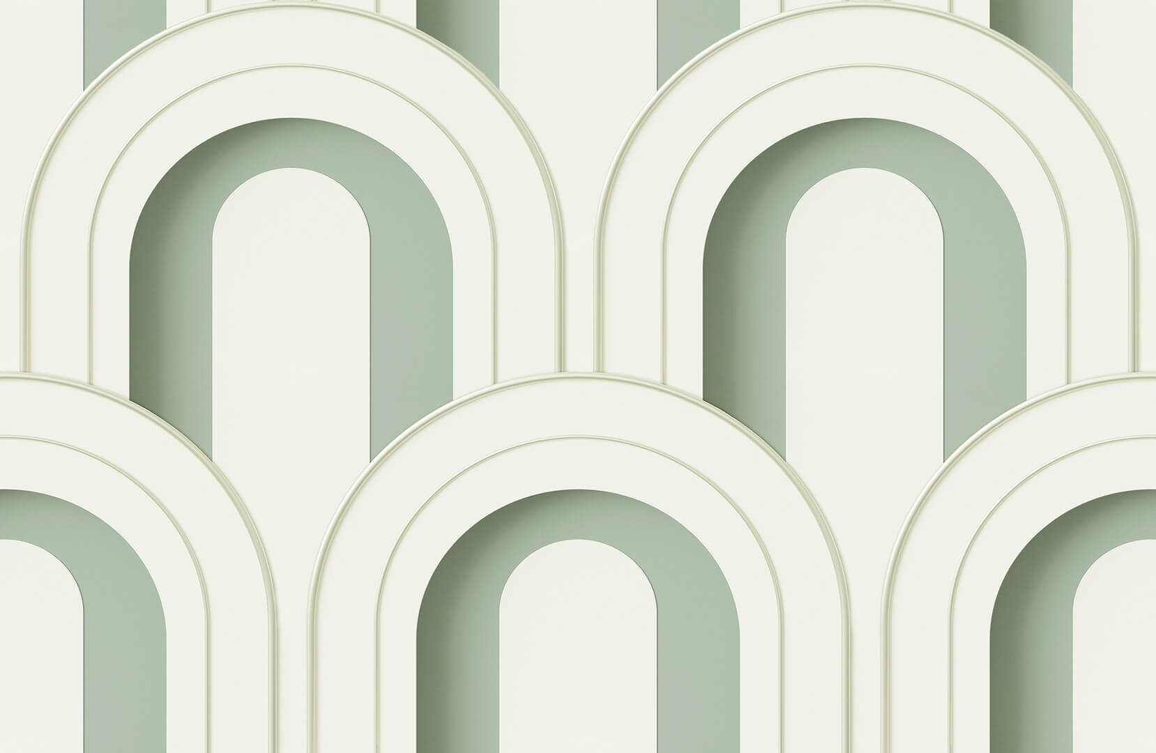 Tapeta łuki Rebel Walls R18567 Arch Deco Bijou Soft Green Pops