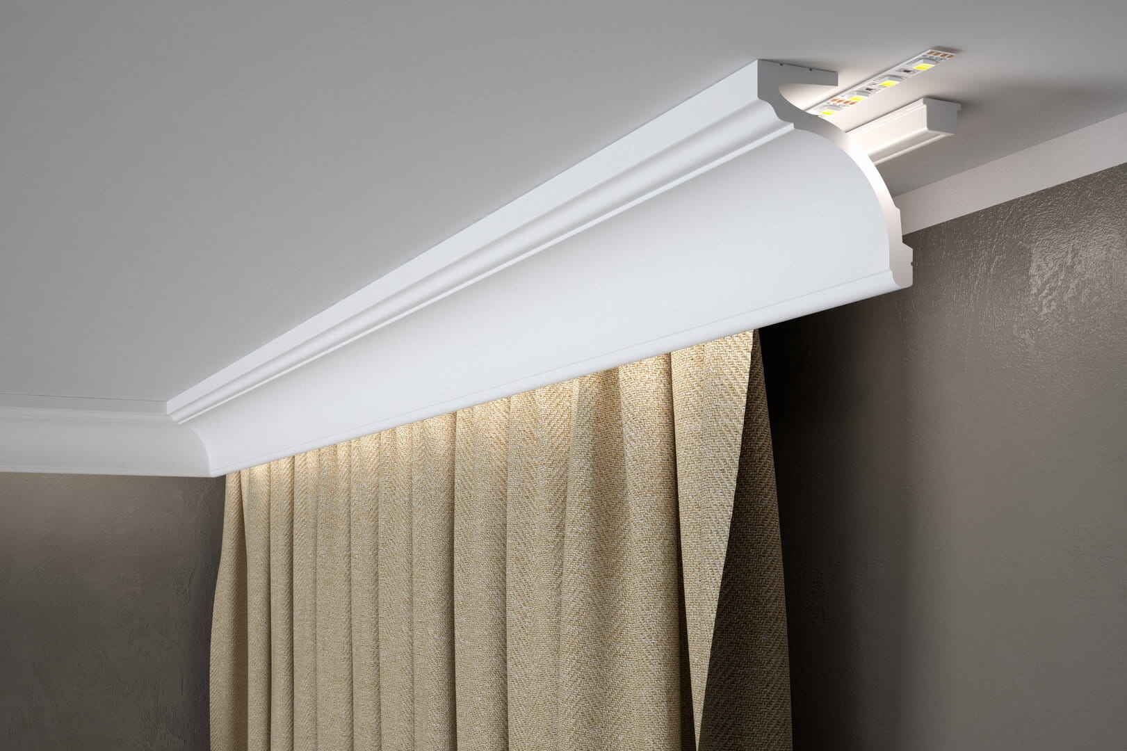 Listwa karniszowa LED MD161 (MDB161) Mardom Decor wys. 9,2cm