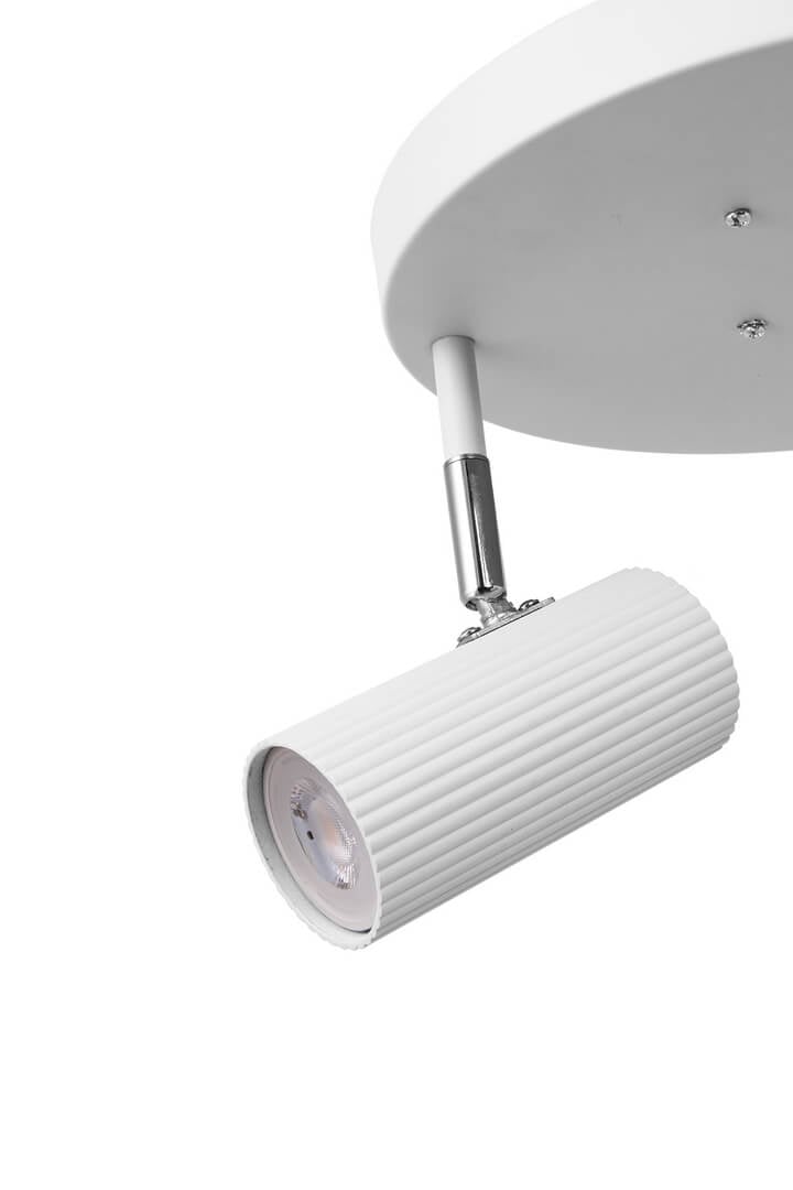 Lampa sufitowa ryflowane tuby Hubble 3 White 463308 Globen