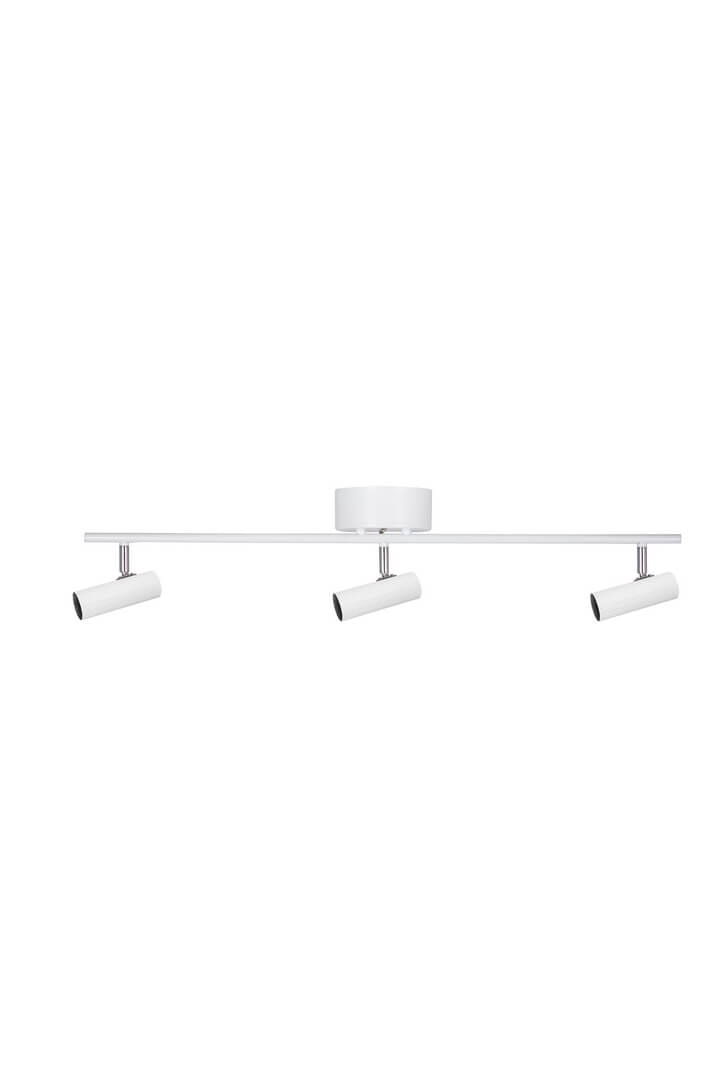 Lampa sufitowa listwa ryflowane tuby Hubble 3 Long White 483308 Globen