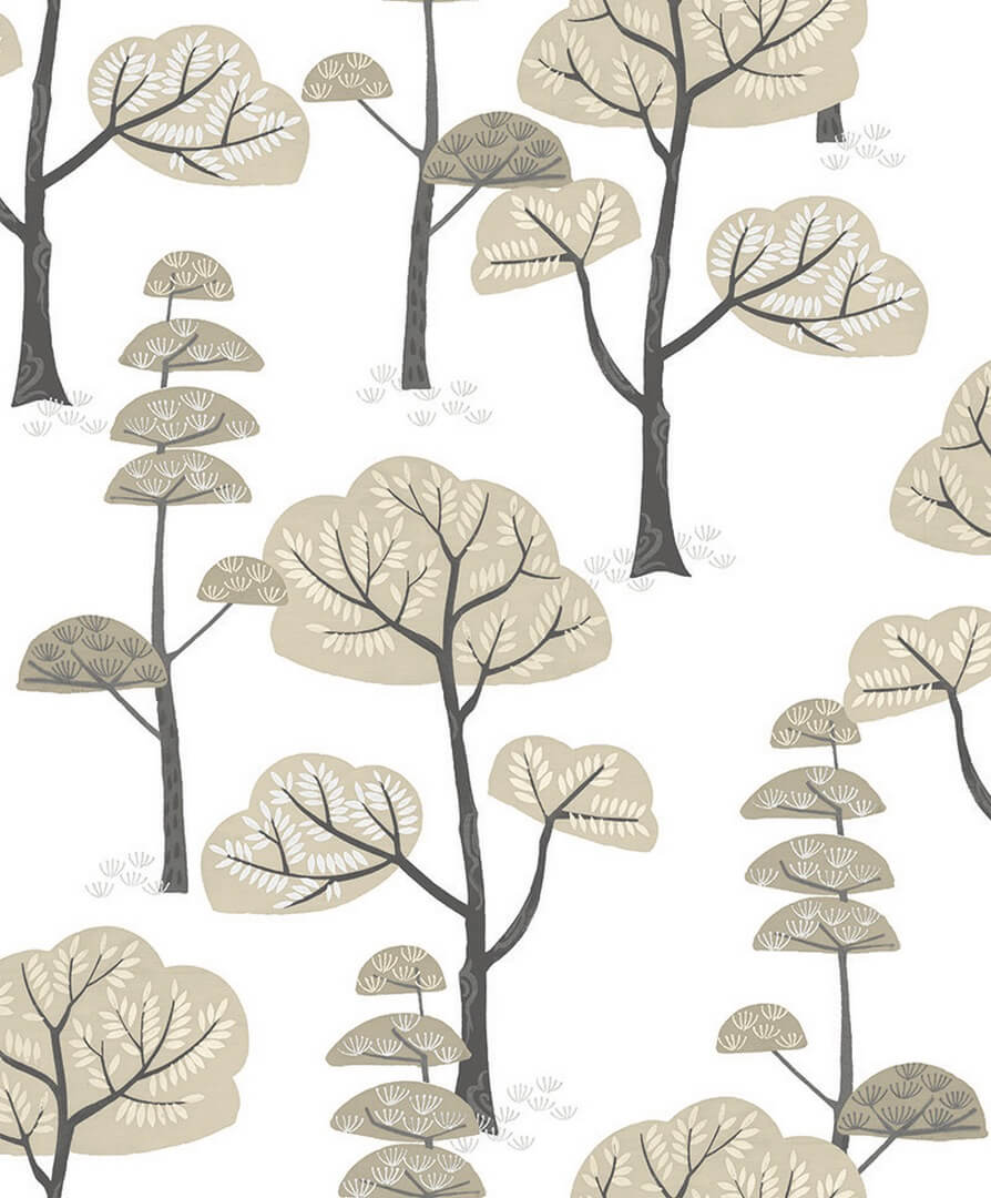 Tapeta drzewa Khroma HAP103 TREES SAND Be Happy