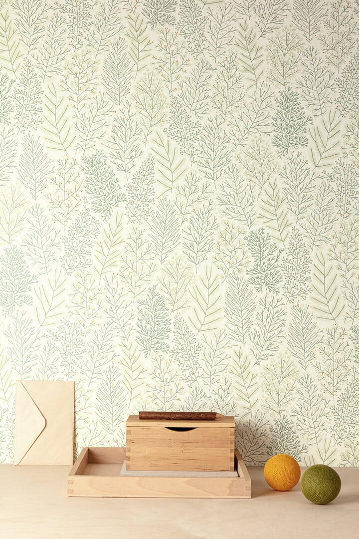 Tapeta liście Khroma HAP705 LEAFY TEAL Be Happy