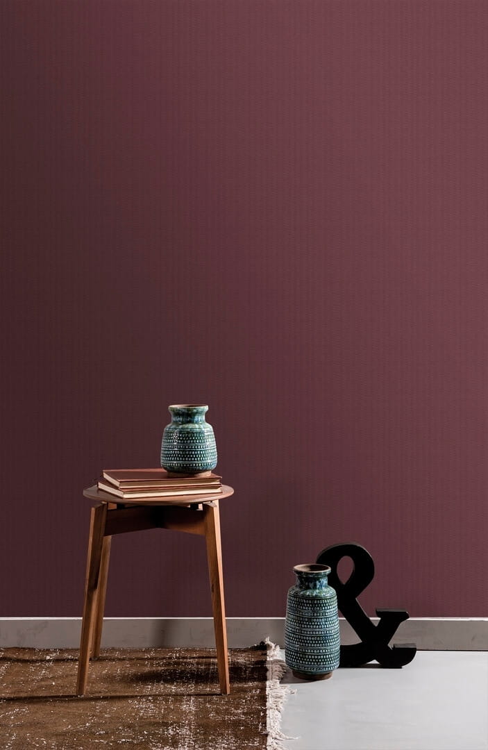 Tapeta płótno burgund Decoprint EE22522 Plain Textile Essentials