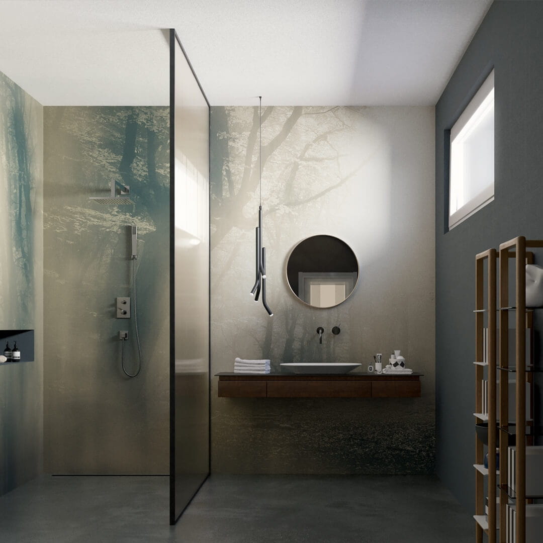 Tapeta zamglony las Inkiostro Bianco MOONLIGHT INKNEHA2202 Light And Shadows