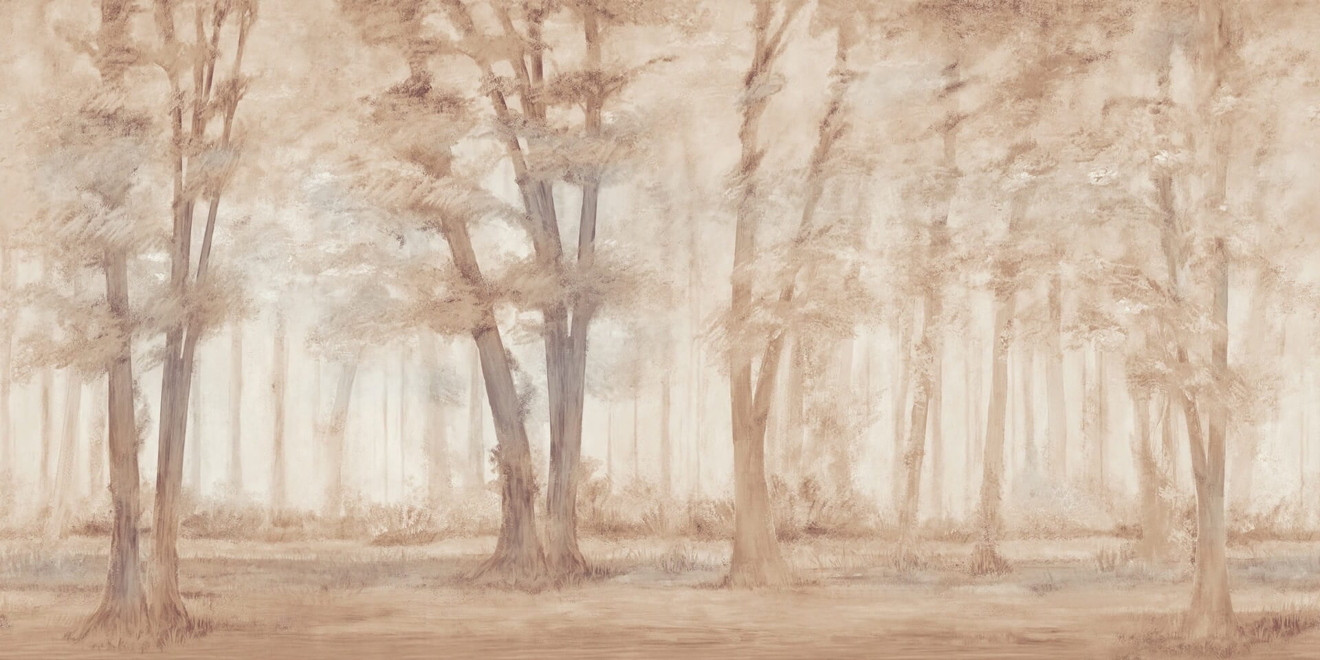 Tapeta leśny krajobraz Inkiostro Bianco ONCE UPON A TIME INKATSC2202 Light And Shadows