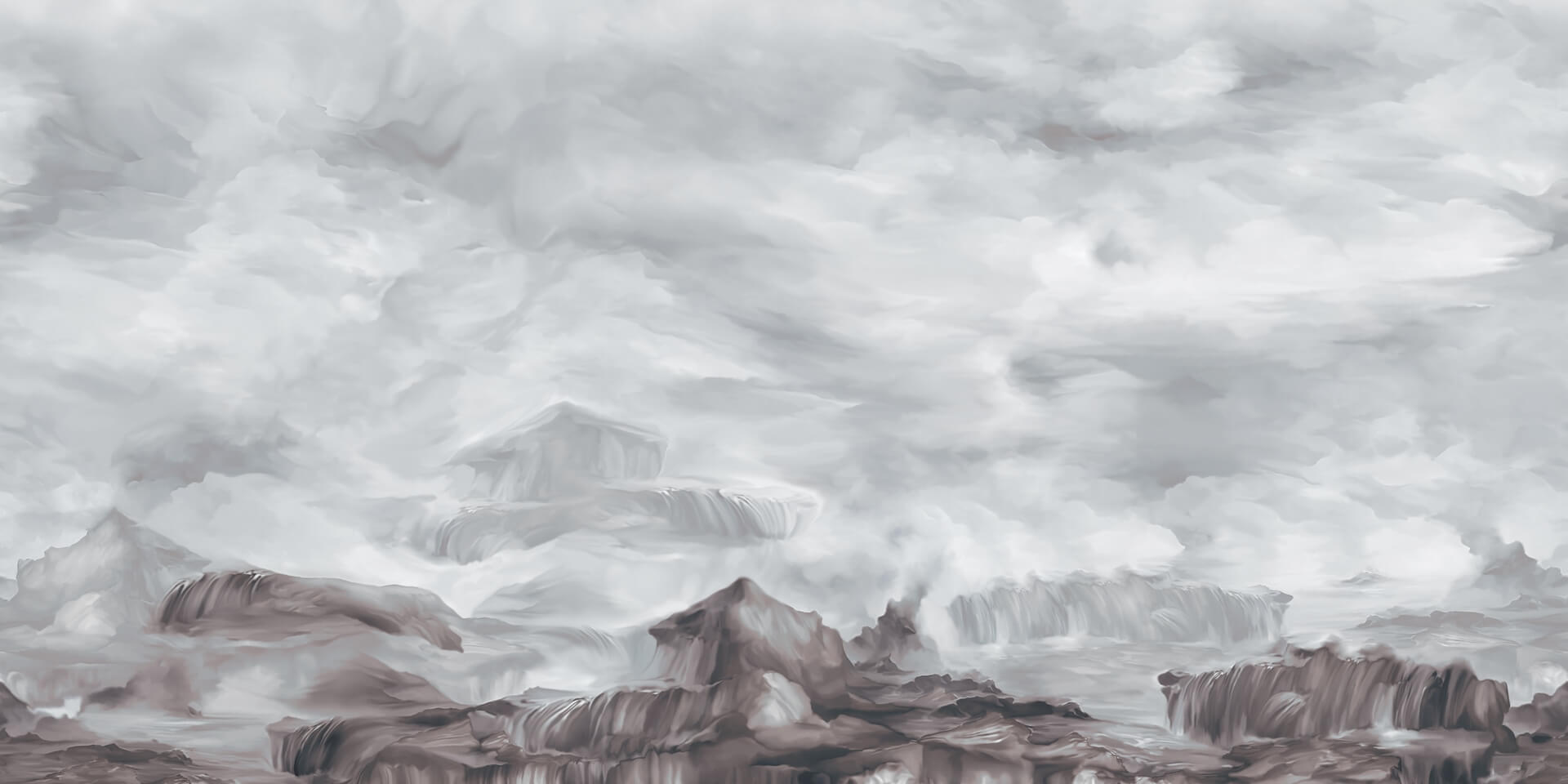 Tapeta klif Inkiostro Bianco THE CLIFFS INKIGTI2202 Light And Shadows
