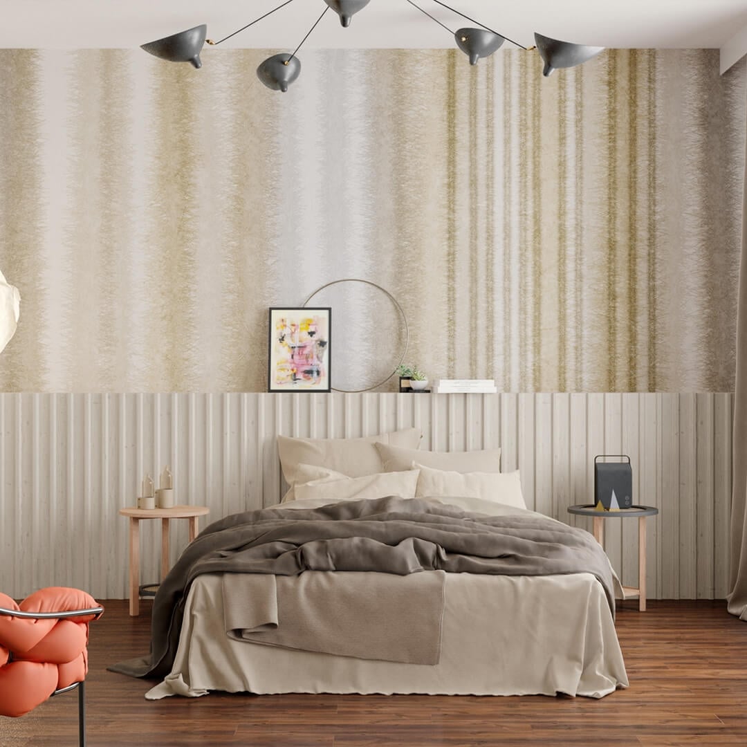 Tapeta paski Inkiostro Bianco WARM WOOL INKSIRV2203 Light And Shadows