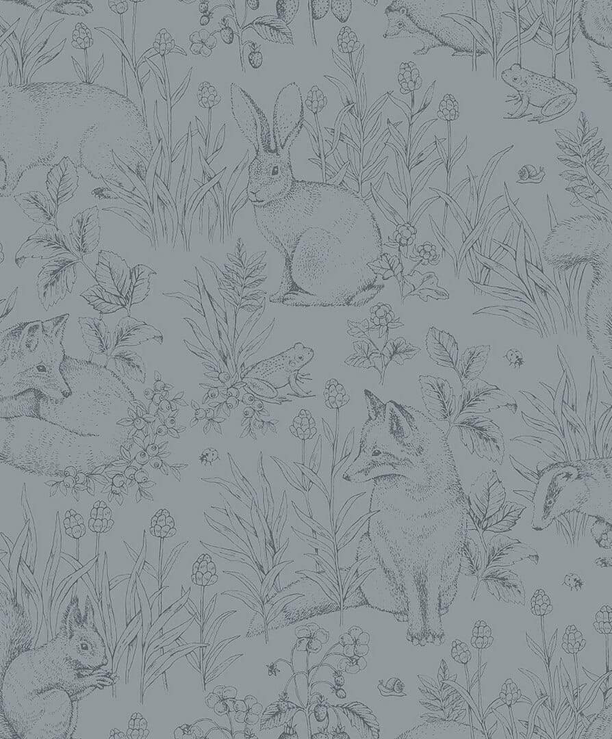 ! OKAZJA ! 2 szt Tapeta leśne zwierzęta Newbie 7486 Forest Friends