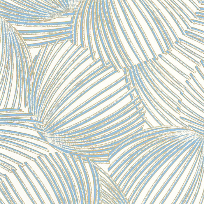 Tapeta roślinna Casadeco MEDI87426281 Pampelonne Mediterranee