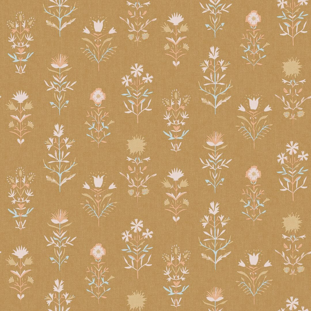 Tapeta kwiaty retro Caselio BOM103172268 Charmes Boheme