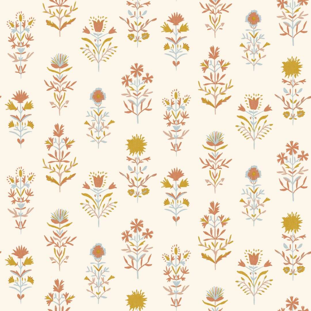 Tapeta kwiaty retro Caselio BOM103173211 Charmes Boheme