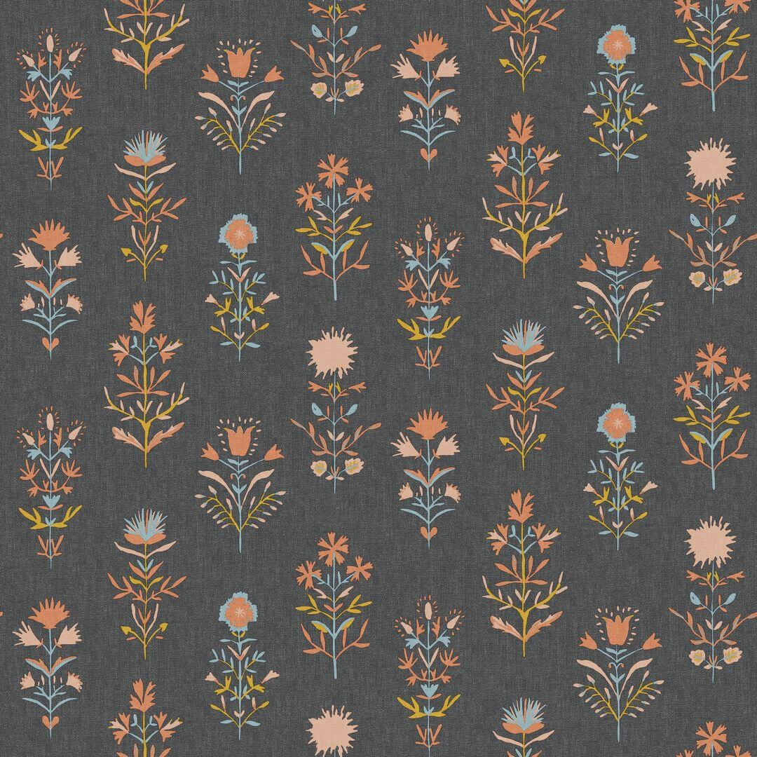 Tapeta kwiaty retro Caselio BOM103179431 Charmes Boheme