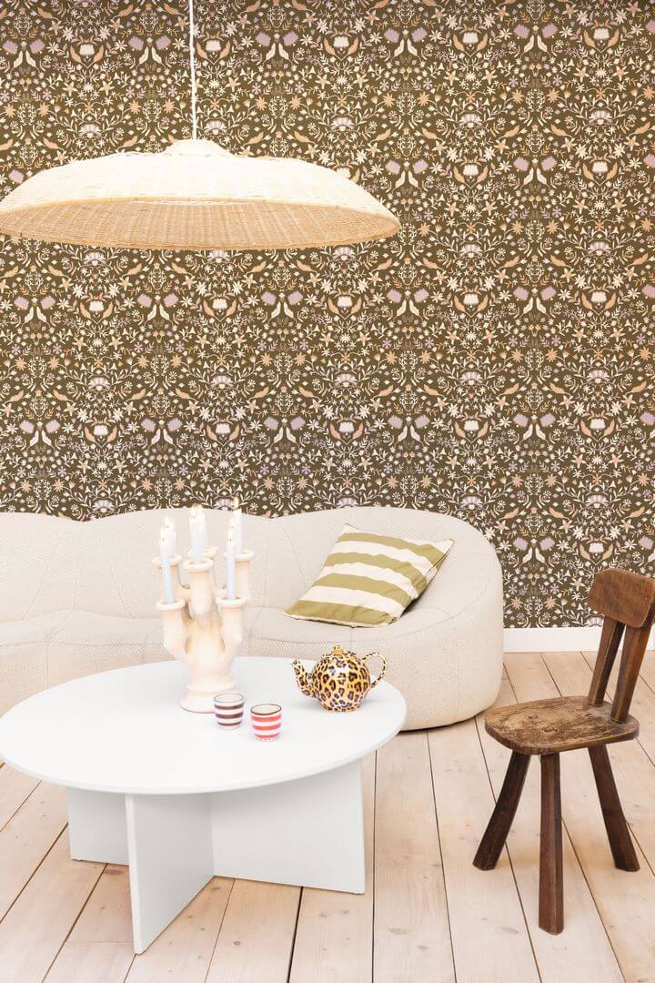 Tapeta kwietny ornament Caselio BOM103192514 Alizee Boheme