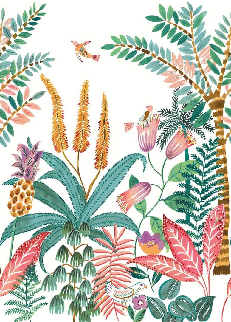 Mural roślinny Caselio BOM103207603 M Ritournelle Boheme