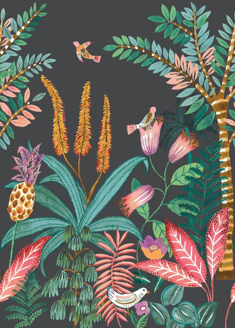 Mural roślinny Caselio BOM103207903 M Ritournelle Boheme