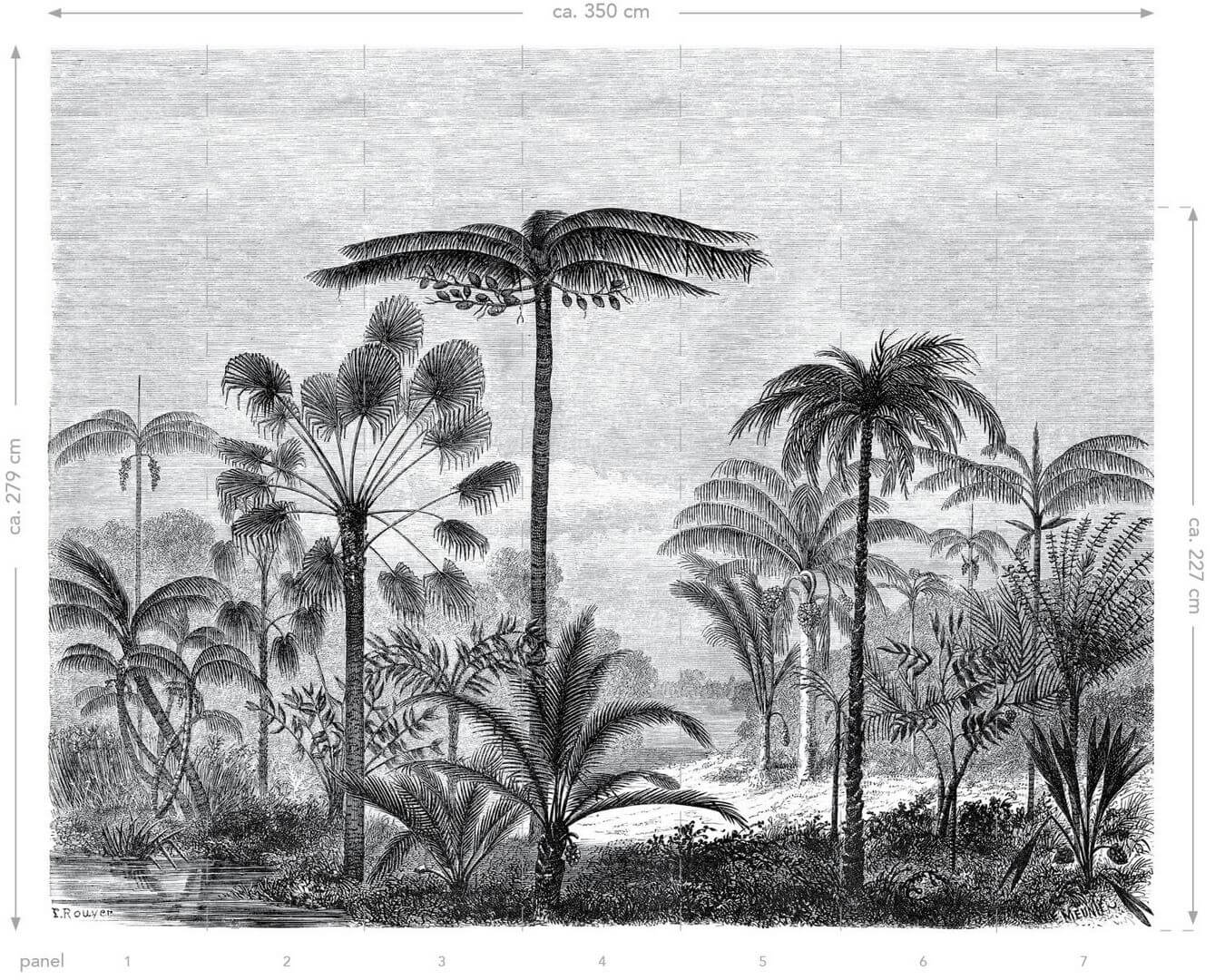 Mural tropikalny krajobraz z palmami Esta 158952 Paradise