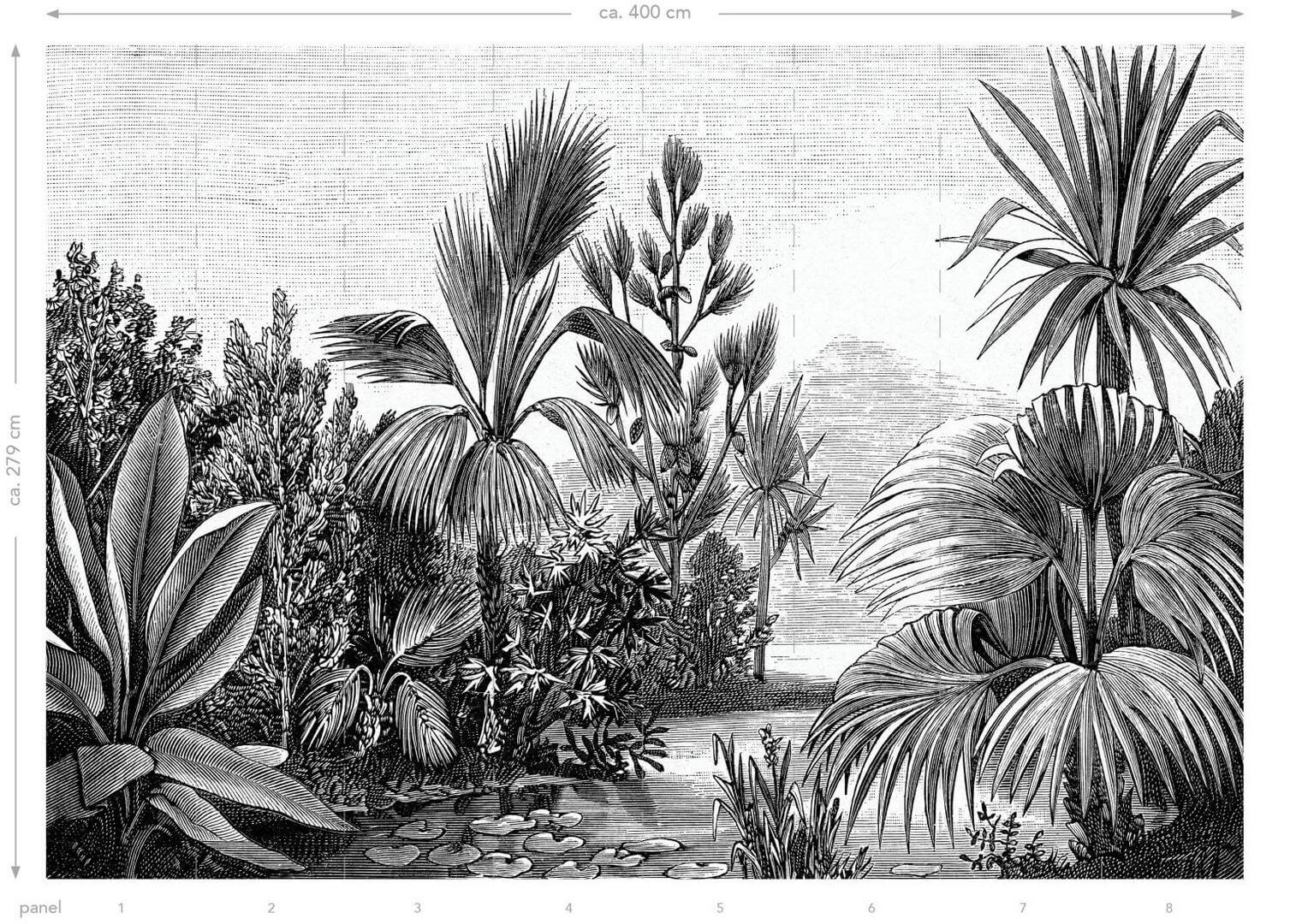 Mural tropikalny krajobraz Esta 158953 Paradise