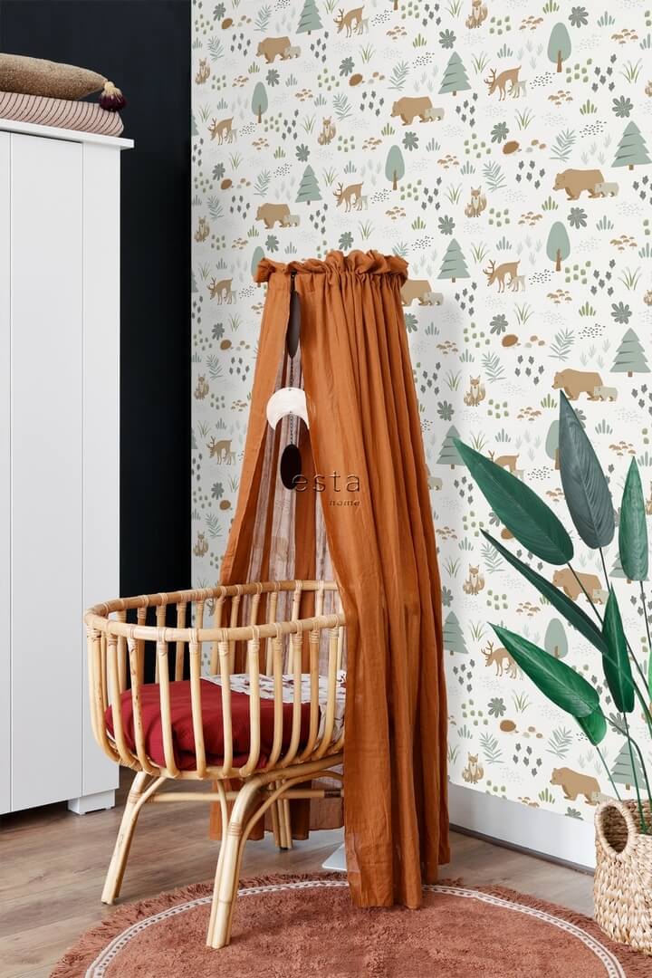 Tapeta ze zwierzętami leśnymi Esta 139247 Forest Friends